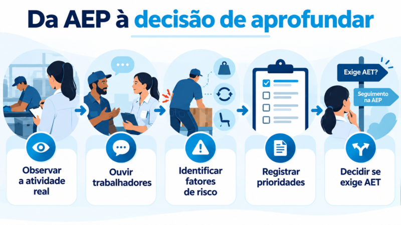 Da observação inicial à decisão sobre a AET